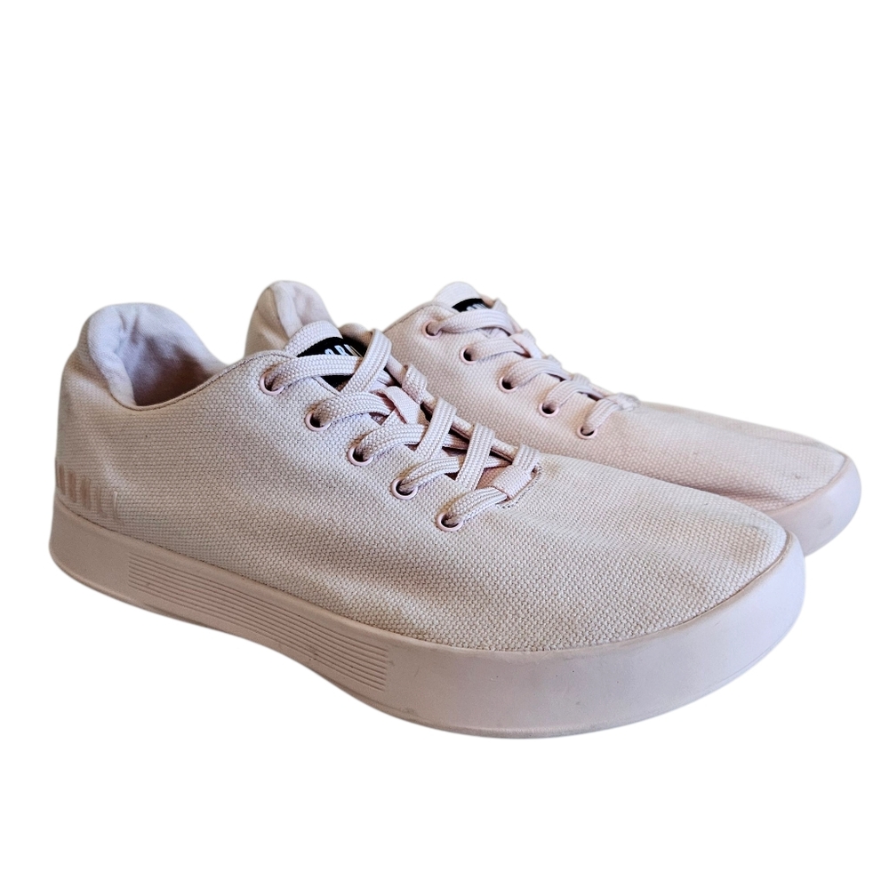 NOBULL Canvas Trainers In Blush Pink